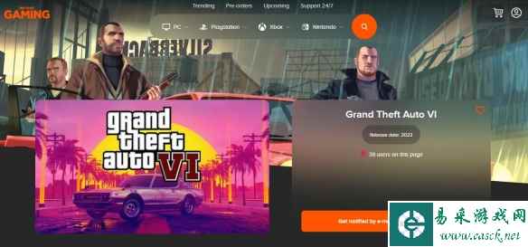 国外游戏商店上架《GTA6》 页面显示将于2023年发售