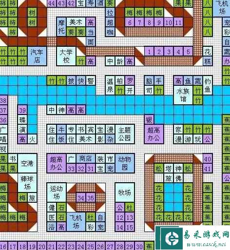 《都市大亨物语》布局图详解