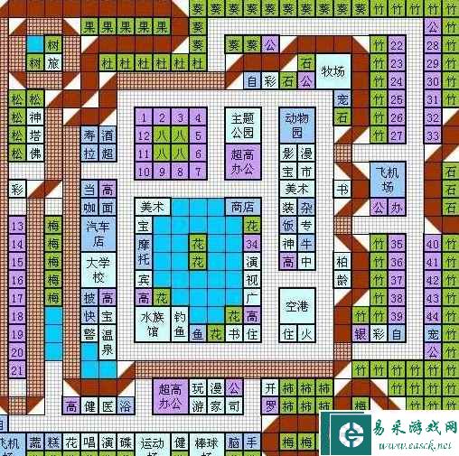 《都市大亨物语》布局图详解
