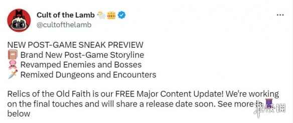 《咩咩启示录》大型免费更新预告!目前steam好评如潮