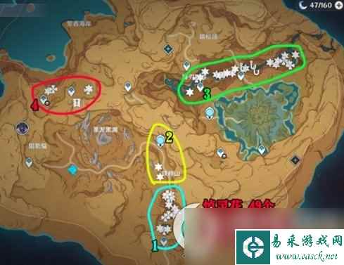 《原神》3.6版悼灵花地面采集路线推荐 悼灵花地面采集路线介绍