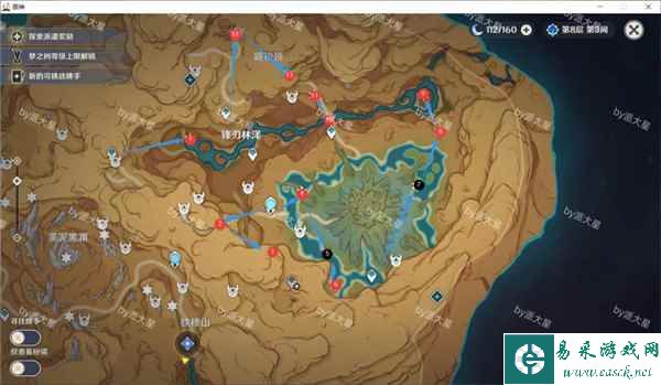《原神》3.6新地图草神瞳最快收集路线一览