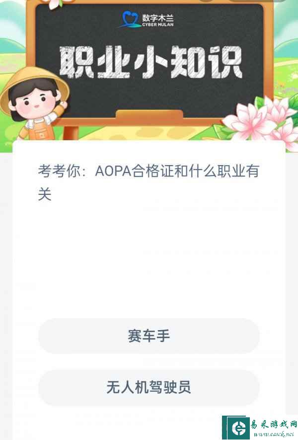 aopa属于职业资格证书吗