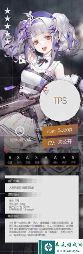 《少女前线》TPS角色介绍