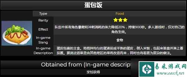 原神蛋包饭制作配方介绍