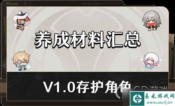 崩坏星穹铁道1.0存护角色满级养成材料介绍