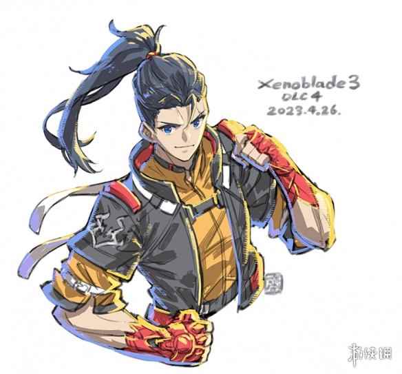 《异度之刃3》设计师为第四弹DLC绘制的新贺图公开！