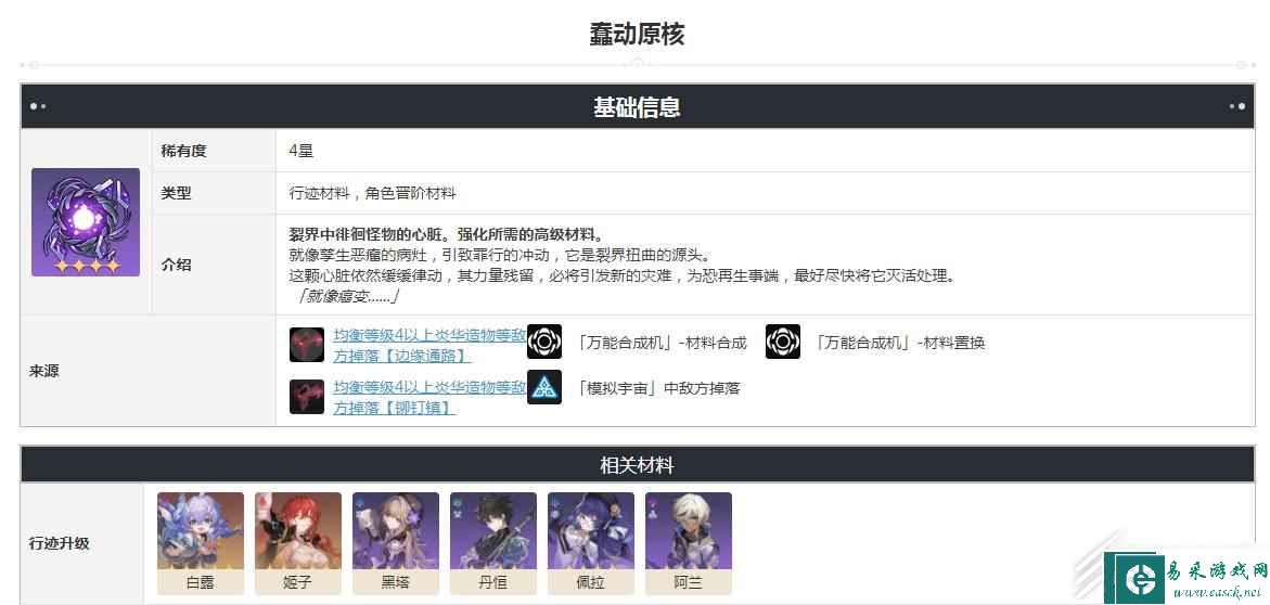 崩坏星穹铁道蠢动原核获得方法