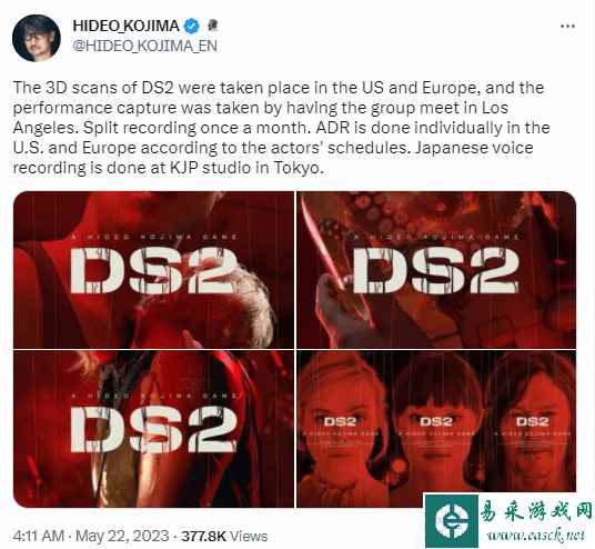 快公布发售日吧!小岛秀夫分享《死亡搁浅2》开发进度
