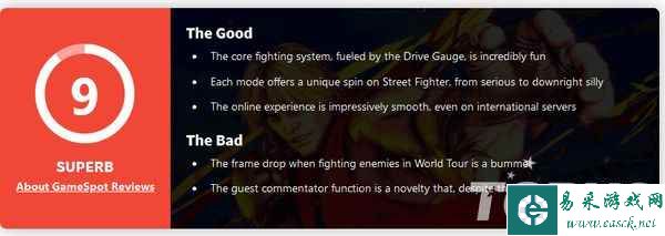 3D格斗系列《街霸6》Metacritic评分出炉 均分93分