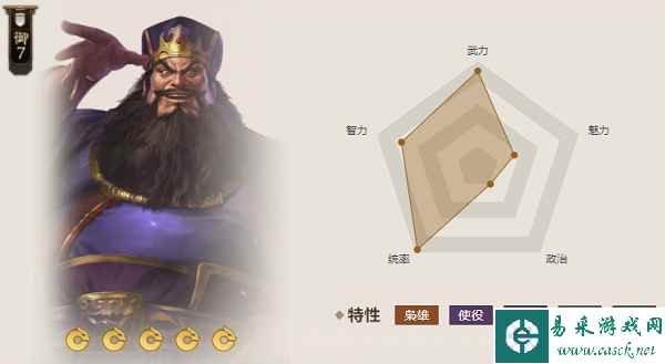 《三国志战棋版》勾践剑属性介绍