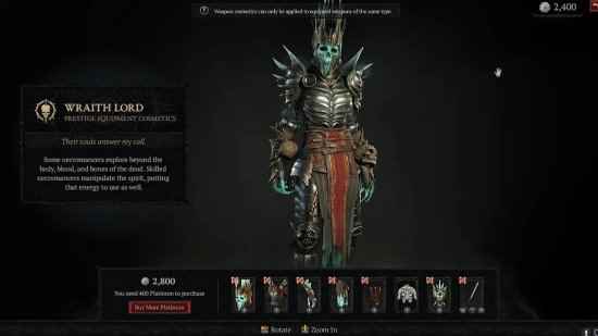 《暗黑破坏神4》部分皮肤售价将近200元 DLSS3开启后帧数大涨
