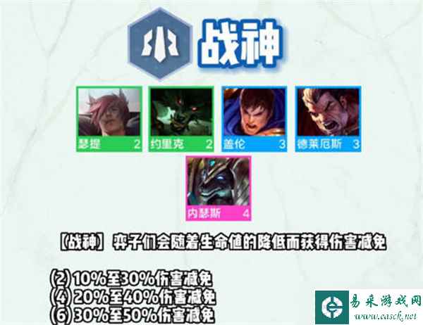 云顶之弈s9战神羁绊介绍