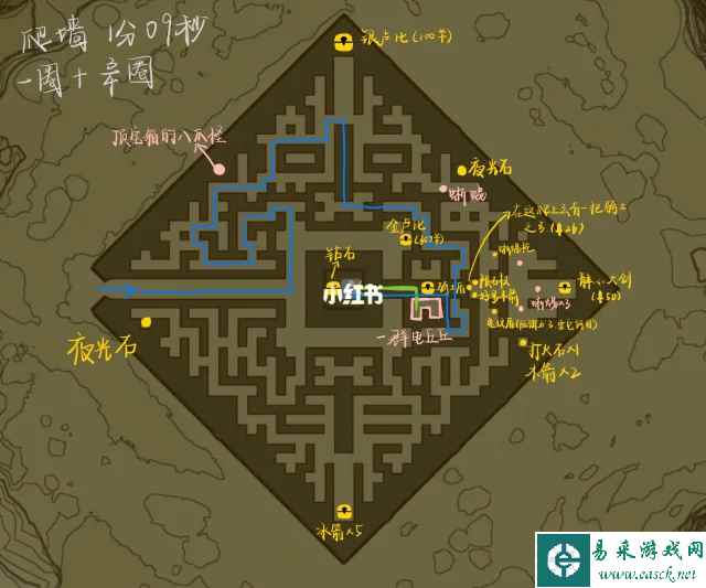 塞尔达传说王国之泪北洛美城堡遗迹宝箱位置及路线图