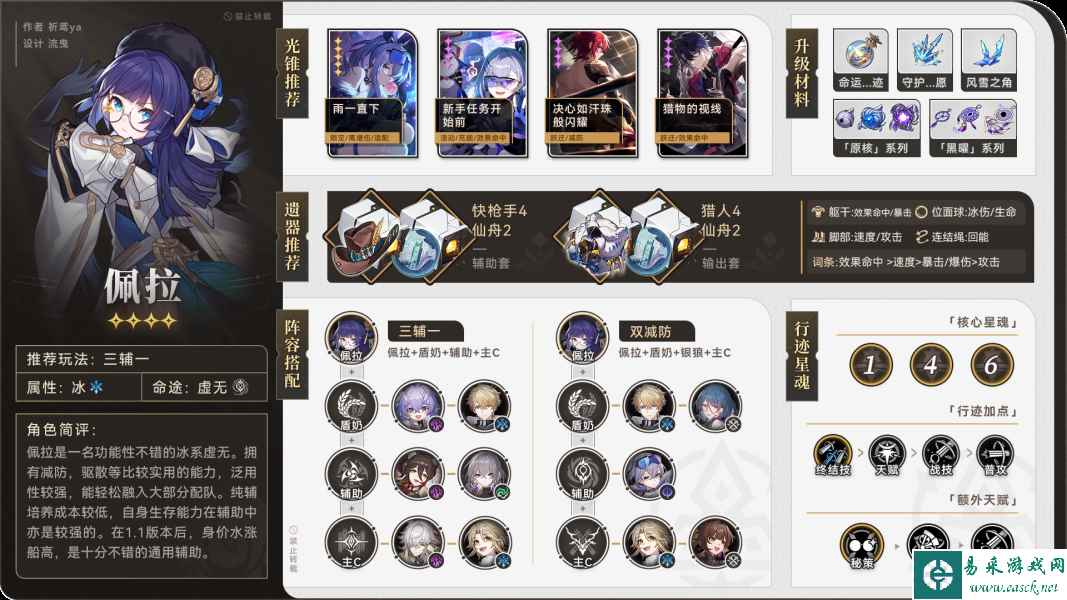 崩坏星穹铁道1.1佩拉培养思路 星穹铁道佩拉值得培养吗