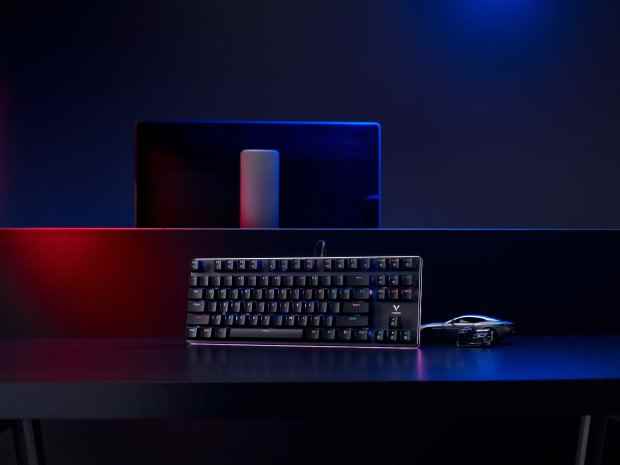 双幻彩RGB背光系统 详解雷柏V520RGB-87防水幻彩背光游戏机械键盘