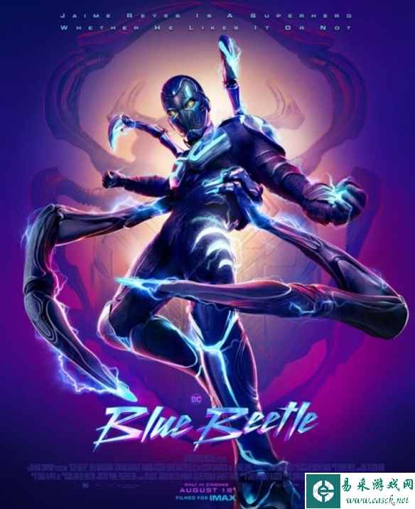 DC拉丁裔超英片《蓝甲虫》曝海报！8月18日北美上映