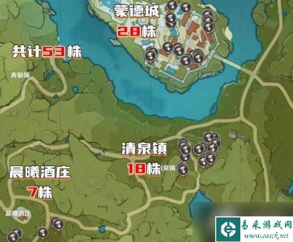 《原神》3.8可莉突破材料慕风蘑菇采集路线推荐？