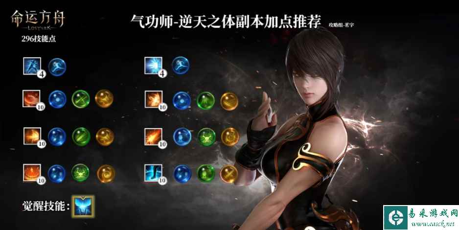 命运方舟气功师技能加点怎么分配 气功师逆天流派玩法攻略