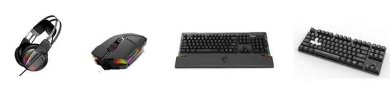 微星牌电竞套装现身CES2017展台，RGB与龙盾更配喔