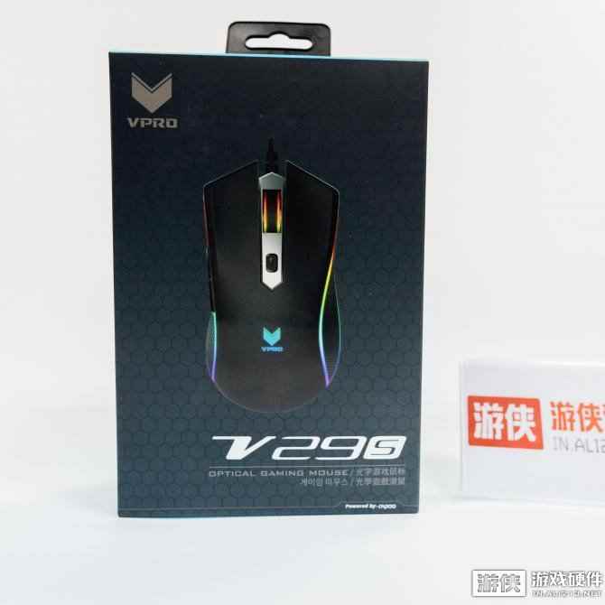 雷柏V29S幻彩RGB电竞游戏鼠标开箱图赏！颜值足矣