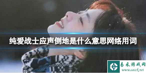 抖音纯爱战士应声倒地是什么意思 纯爱战士应声倒地网络用词