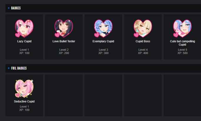 Steam好看的动漫徽章 Steam好看的二次元徽章分享