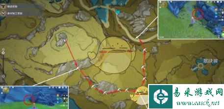 《原神》3.8石珀收集路线