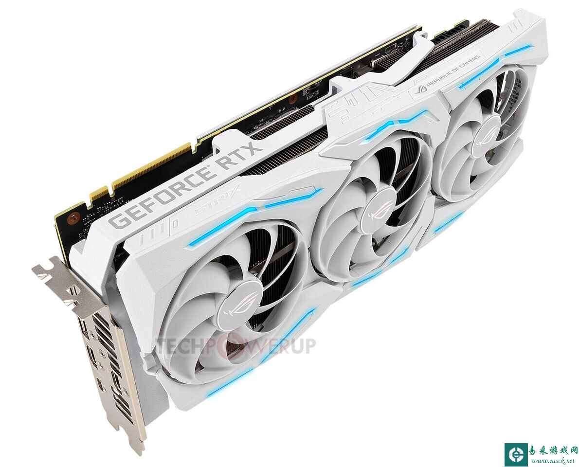 白色版的ROG Strix RTX 2080 Super显卡来了:冰清玉洁