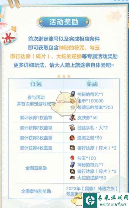 《阴阳师》夏日绮遇之旅活动攻略