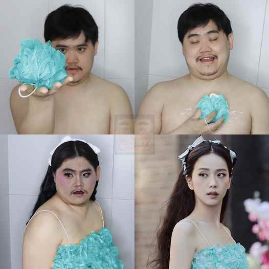 沐浴球变小吊带太辣了！泰国低成本COS小哥最新作赏