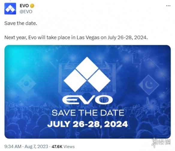 EVO 2024确定7月26日至28日于拉斯维加斯举办!