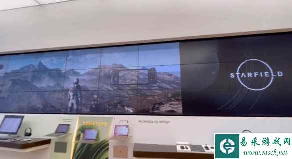 微软实体店《星空》广告展示 横跨整面墙十分壮观!