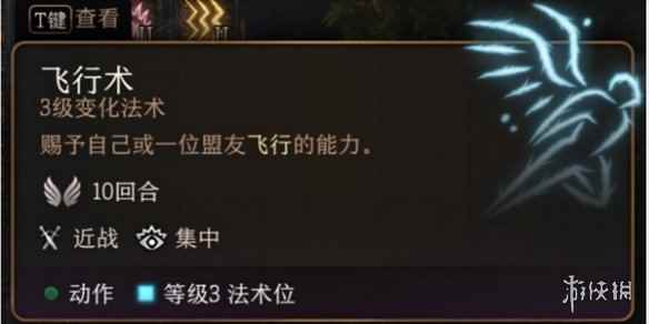 《博德之门3》飞行术用法