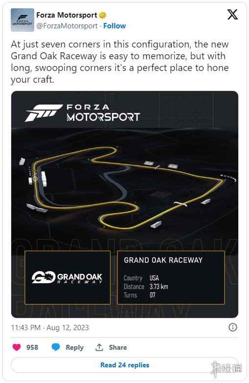 《极限竞速8》新预告 介绍全新赛道“大橡树赛道”