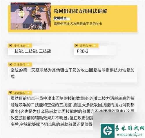 《明日方舟》狙击干员空弦测评 空弦值得培养吗