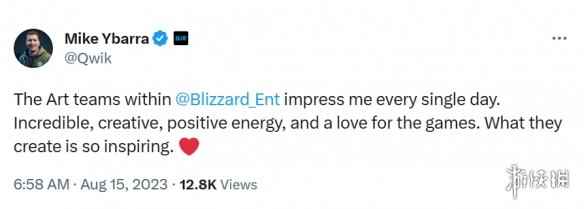 暴雪总裁发文盛赞美术团队!网友回怼:也就美术还行了