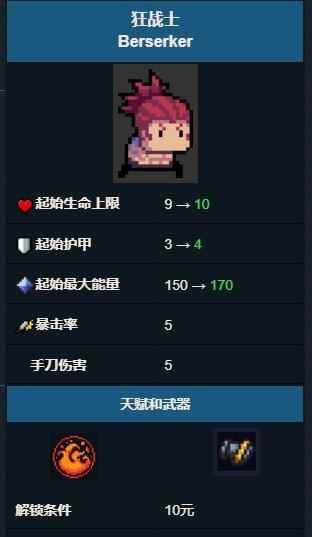 元气骑士狂战士怎么样 狂战士角色介绍