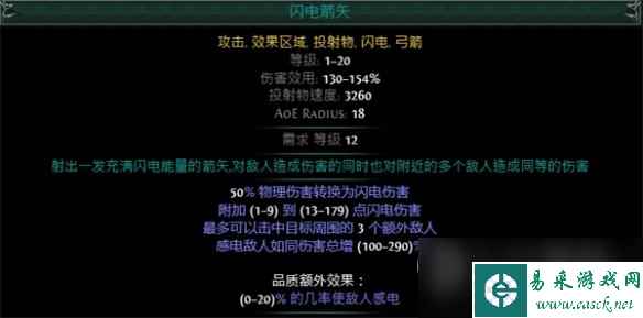 流放之路s23锐眼闪电箭火力弩炮开荒build详情
