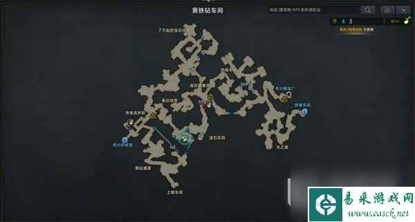 命运方舟宝石花洞观景点位置一览
