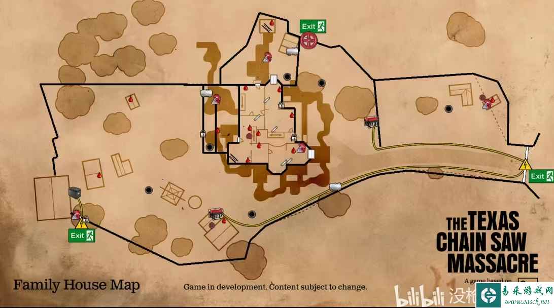 德州电锯杀人狂全地图一览 地图大全