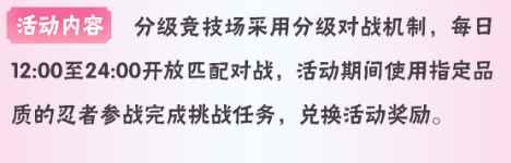火影忍者手游分级竞技场B忍场活动怎么玩儿
