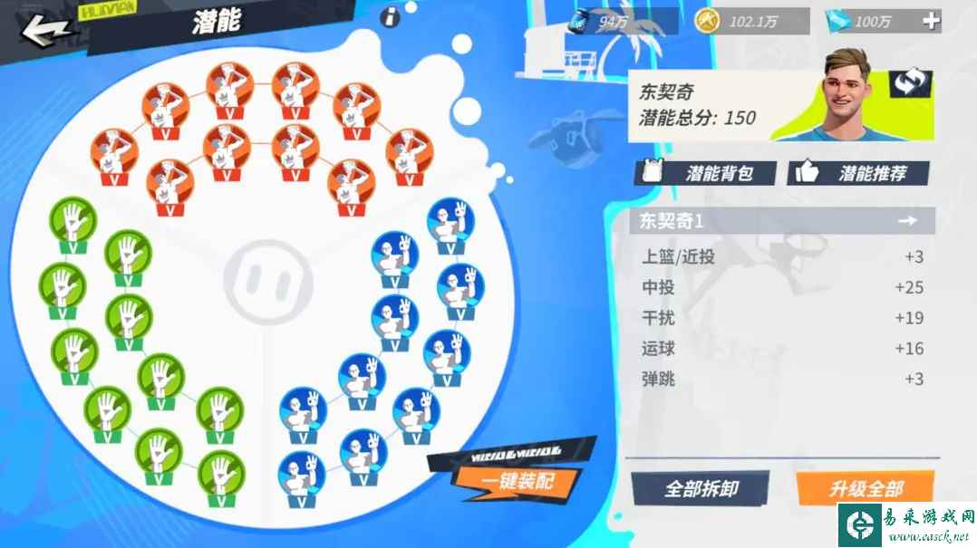 《全明星街球派对》东契奇潜能推荐一览