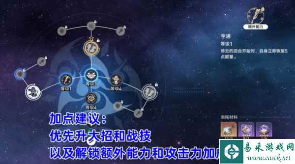 崩坏星穹铁道停云怎么加点 行迹加点推荐