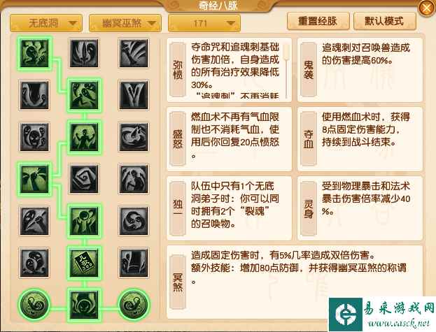 梦幻西游无底洞怎么点经脉比较强 无底洞经脉加点推荐