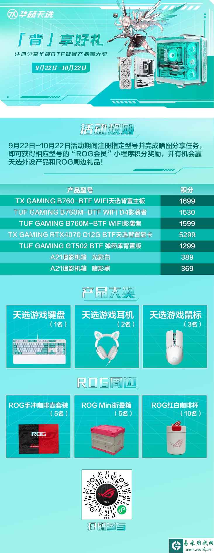 华硕背置BTF2.0产品上市有礼 晒图赢大奖