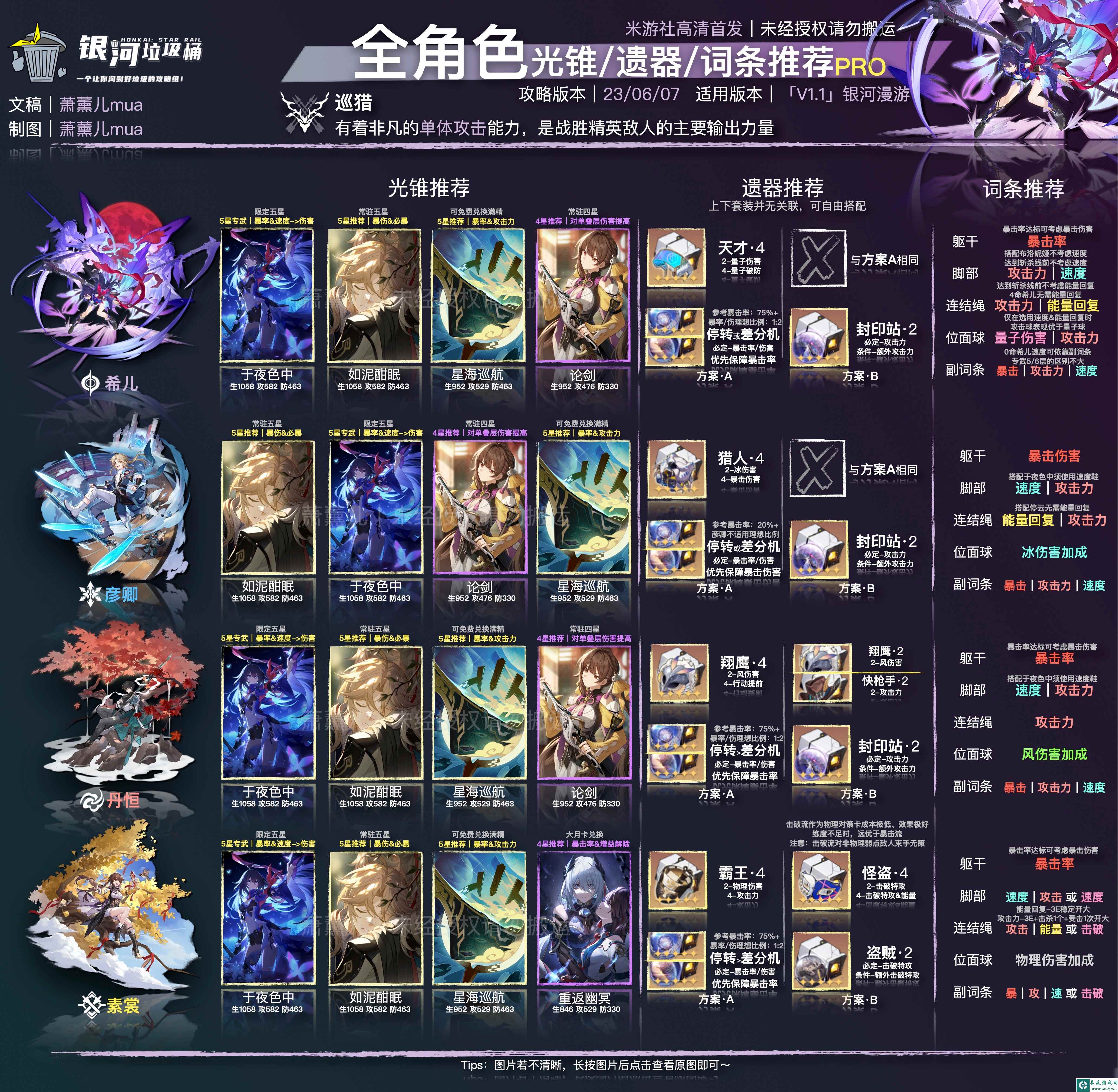 崩坏星穹铁道全角色怎么搭配_崩坏星穹铁道全角色搭配推荐