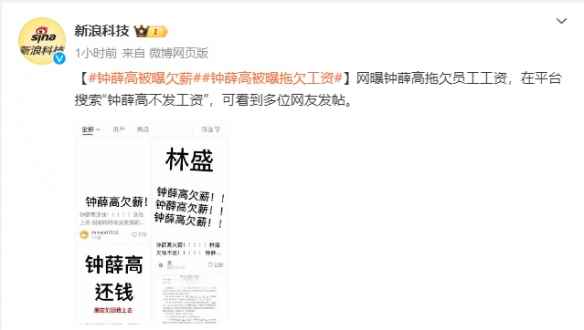 雪糕刺客 钟薛高被曝欠薪！辞退员工不发工资 赔偿金