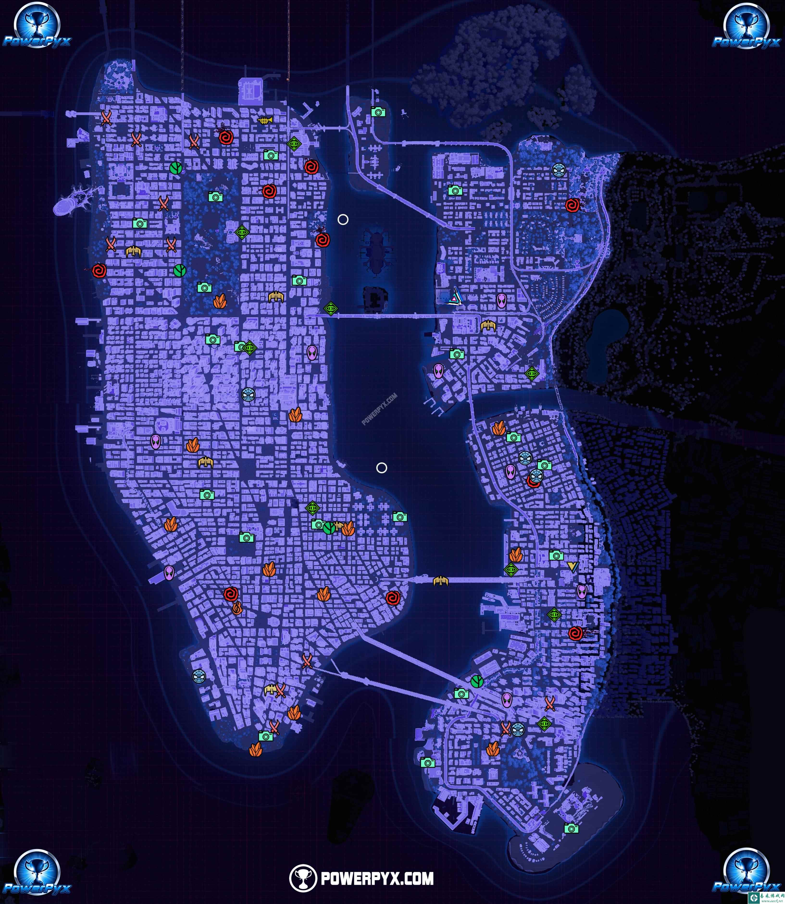漫威蜘蛛侠2全收集100%地图分享 全收集品位置地图一览