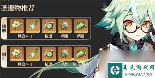 原神砂糖圣遗物推荐-前期搭配什么四星圣遗物好